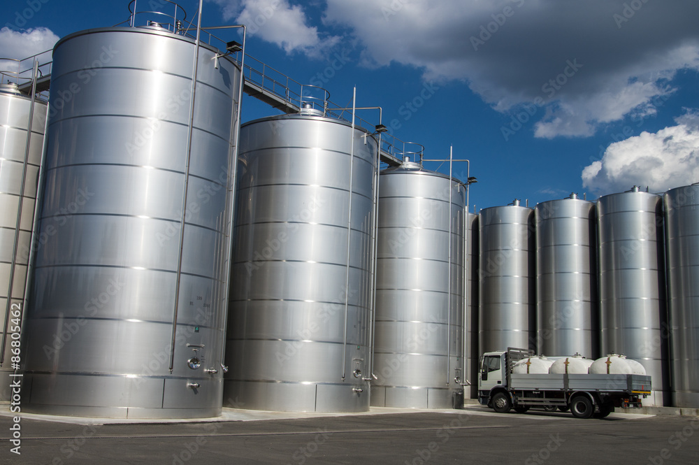 Silos in tuscany, for wine and cereal storage Silos in tuscany, for wine and cereal storage