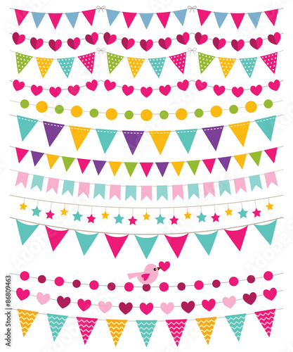 Bunting decoration set