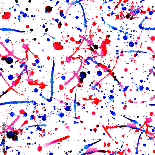 Abstract Ink Spots Seamless Pattern.Seamless pattern of spots