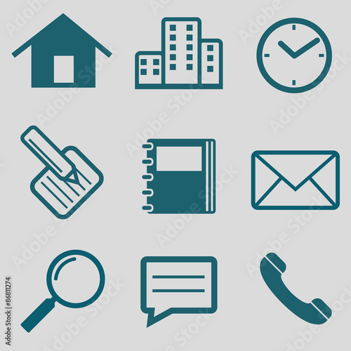 flat icon for communication