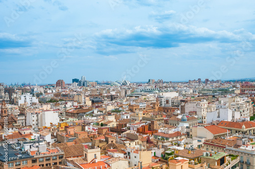 View above of Valencia, Spain