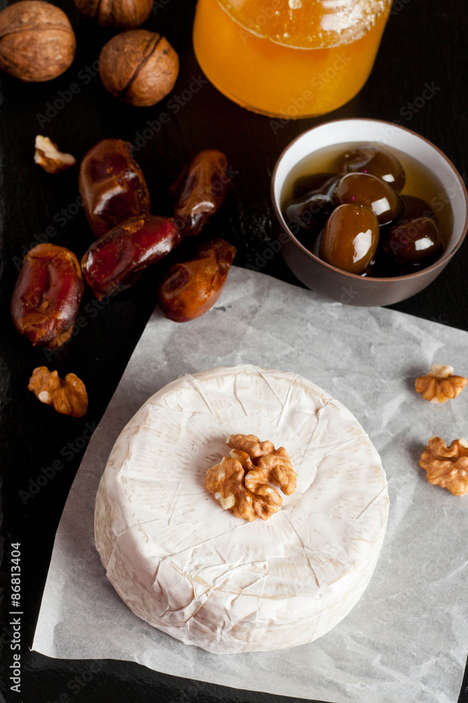 delicious Camembert with honey and nuts delicious Camembert with honey and nuts