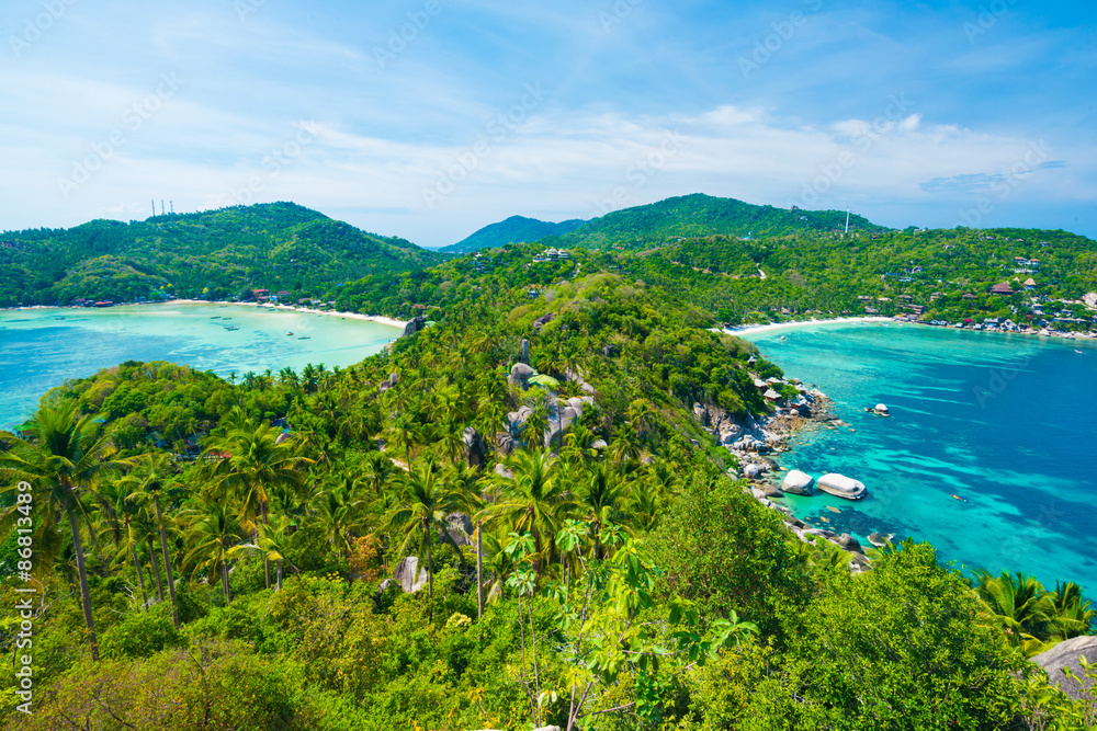 Viewpoint of Tao island locate at southern of Thailand