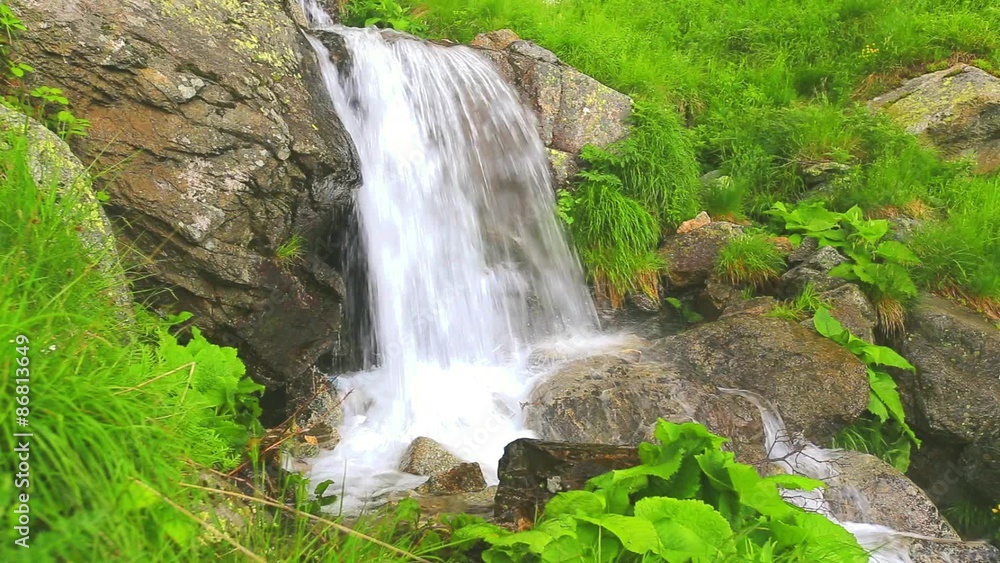 Mountain waterfall Mountain waterfall