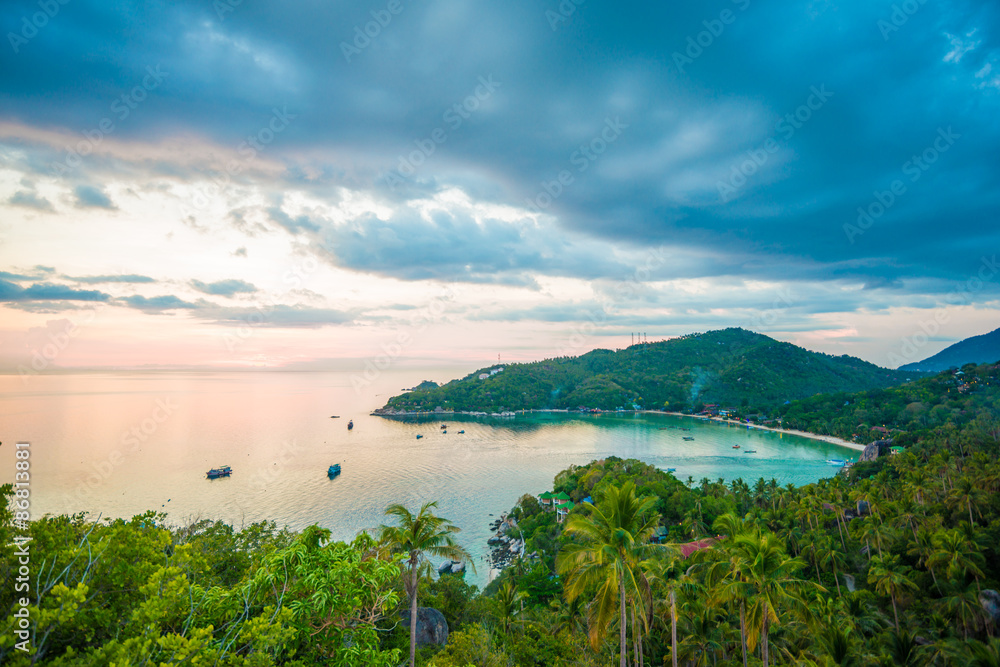 Viewpoint of Tao island locate at southern of Thailand