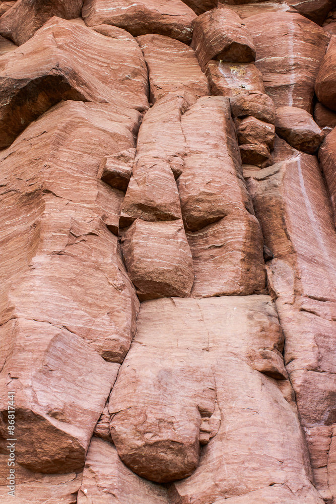 Fototapeta premium Red stone surface