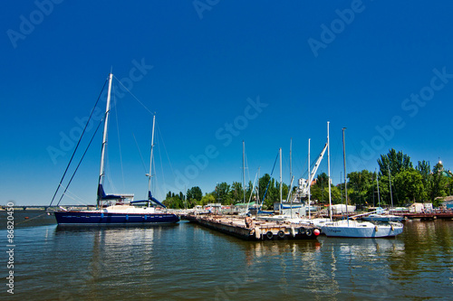 Obraz na płótnie Yacht club in Nikolaev w salonie