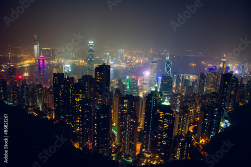 Wallpaper Mural the peak, victoria, hong kong. Torontodigital.ca