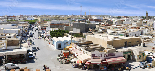 Traffic in the city of El Djem, Tunisia