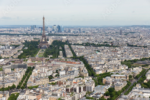 View of Paris with Eiffel Tower from Montparnasse building © Kruwt
