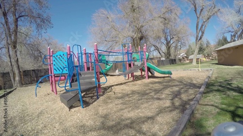 Wallpaper Mural A timelapse of a father with his toddler at a park Torontodigital.ca
