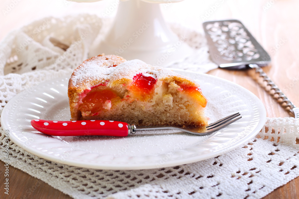 Plum sponge cake Plum sponge cake