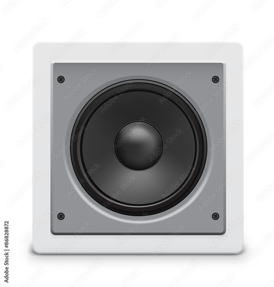 Audio speaker icon on white background Audio speaker icon on white background