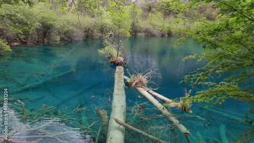 beautiful clear blue lake in jiuzhaigou valley national park in china dolly s