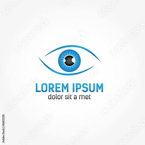 Eye vision vector design template