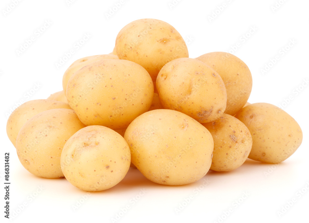 new potato tuber isolated on white background cutout new potato tuber isolated on white background cutout