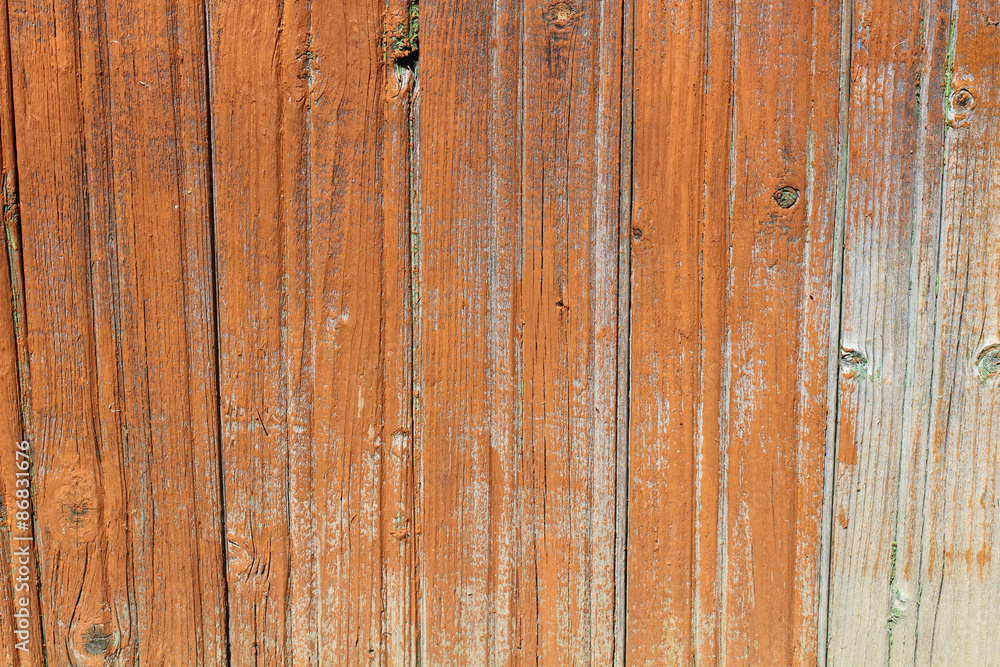 Old wooden wall covered with paint Old wooden wall covered with paint