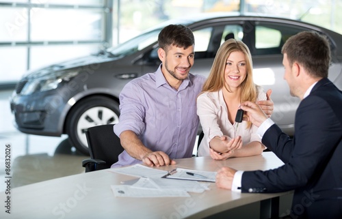 Car, Car Dealership, Car Salesperson.