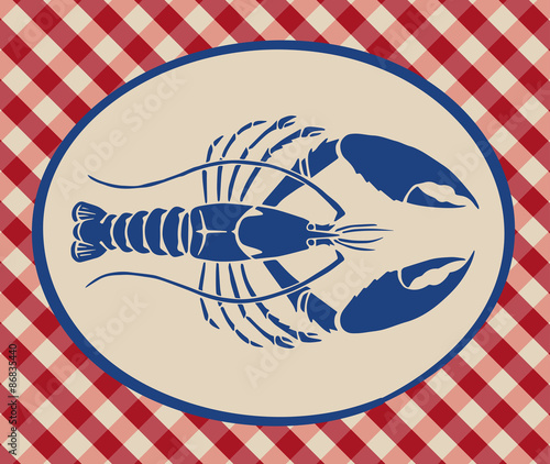 Vintage illustration of lobster