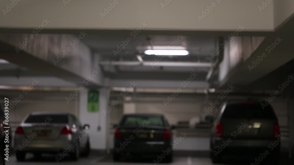 a do not enter sign in a full parking garage a do not enter sign in a full parking garage