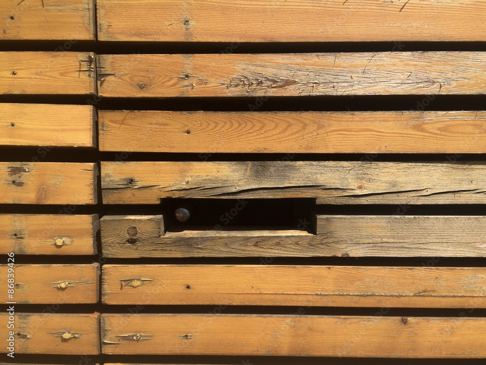 Wooden doorway with lock handle Wooden doorway with lock handle