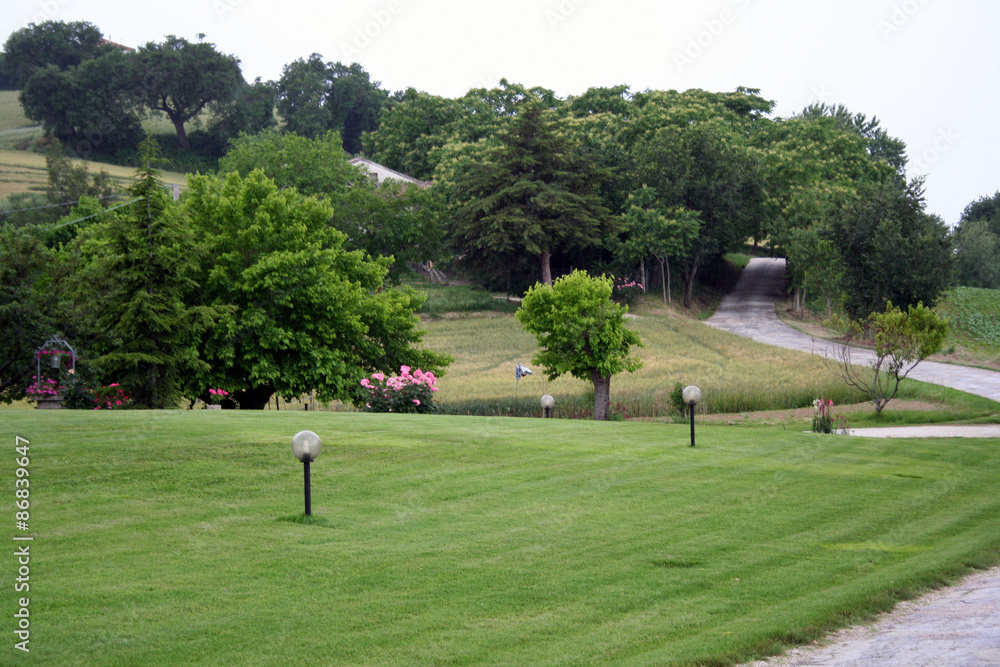 Naklejka premium DA OSTRA A SENIGALLIA LE VERDI COLLINE MARCHIGIANE