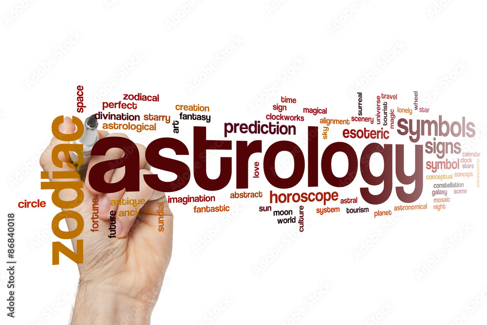 Astrology word cloud concept Astrology word cloud concept