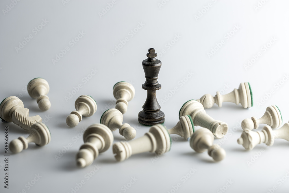 Chess figure, business concept strategy, leadership, team and success Chess figure, business concept strategy, leadership, team and success