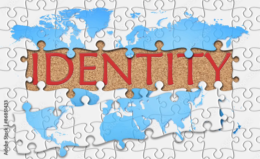Jigsaw puzzle reveal  word identity