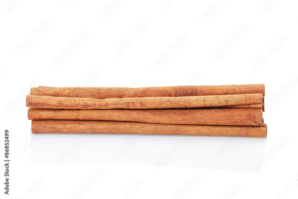Cinnamon sticks isolated on white Cinnamon sticks isolated on white