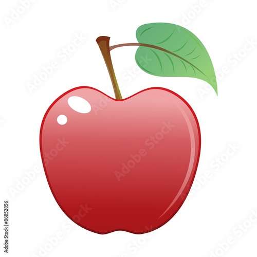 Red Apple Green Leaf