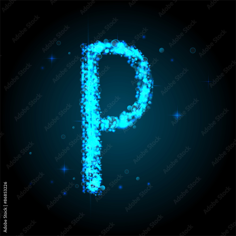 Alphabets of blue glittering stars of Illustration
Alphabets of blue glittering stars of Illustration