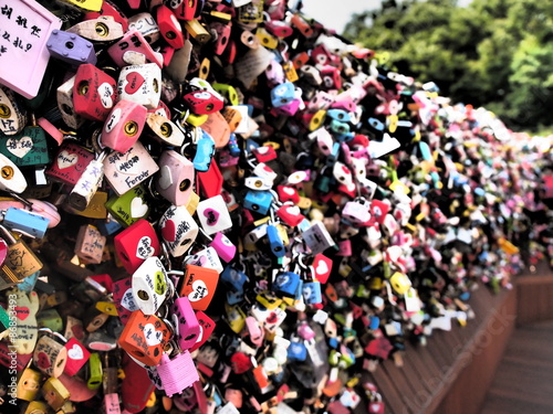 Master key of love. Locked your love at Seoul, Korea.