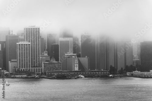 Downtown San Francisco with fog © srongkrod