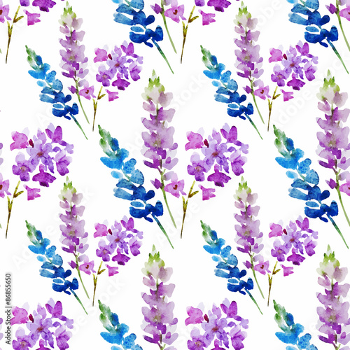 Fototapeta Naklejka Na Ścianę i Meble -  Watercolor floral pattern