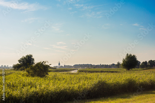 Hasselt gezien vanaf de Gennerdijk