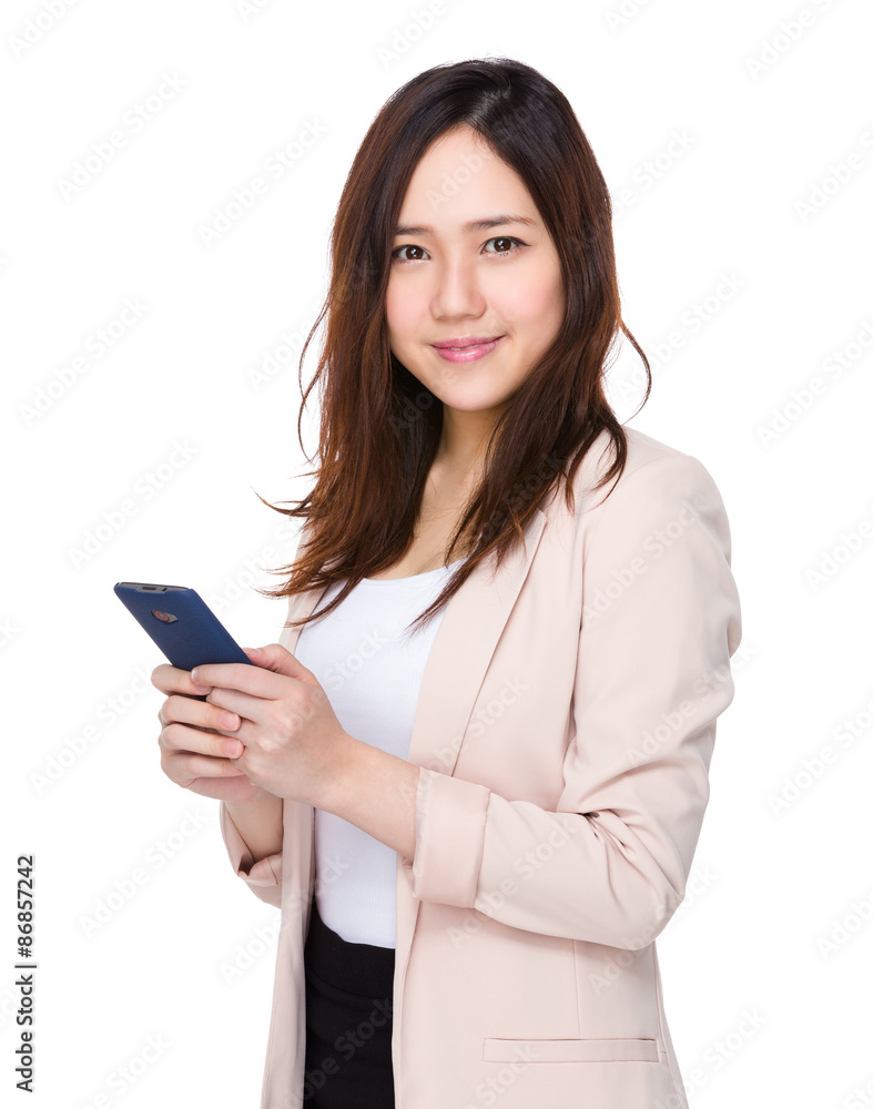 Businesswoman use of the mobile phone Businesswoman use of the mobile phone