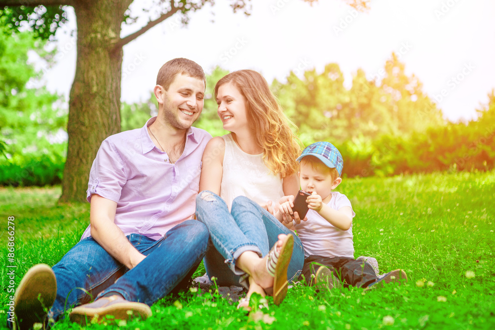 Fototapeta premium family - enjoying the life together