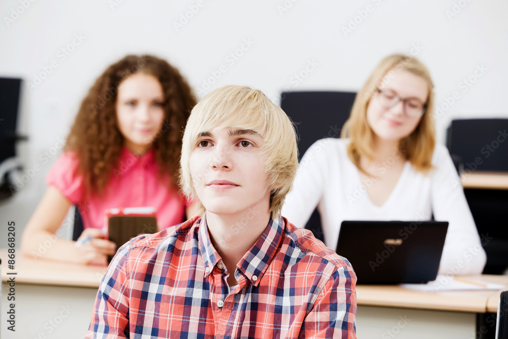 Students at lesson Students at lesson