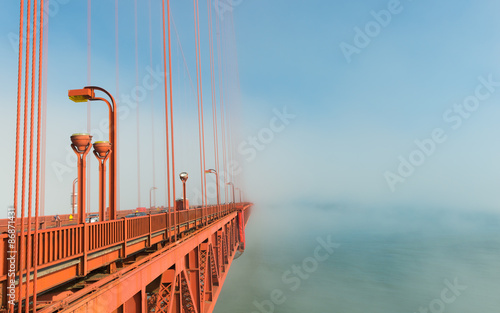 Famous bridge in California, San Francisco