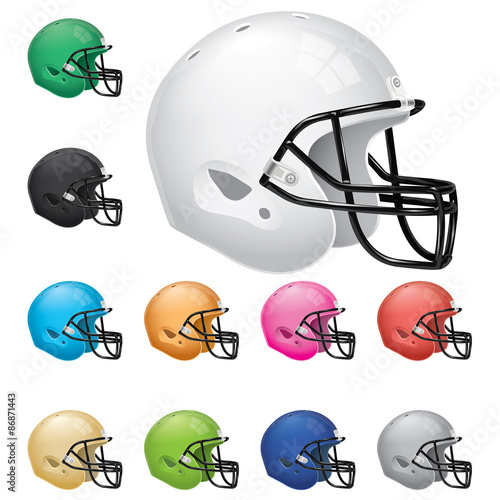 American Football Helmet Set