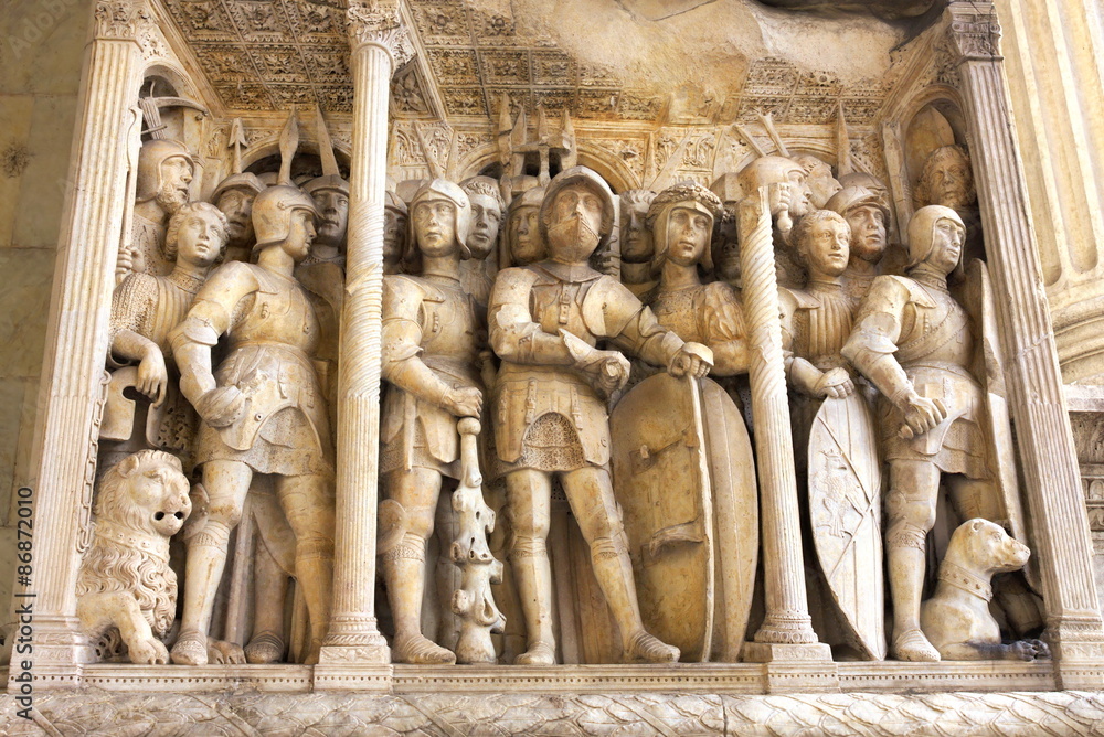 Relief im Castel Nuovo-Neapel-Italien Relief im Castel Nuovo-Neapel-Italien