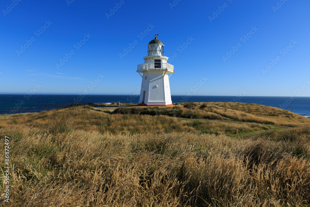 Historic Lighthouse at Waipapa Point New Zealand Historic Lighthouse at Waipapa Point New Zealand