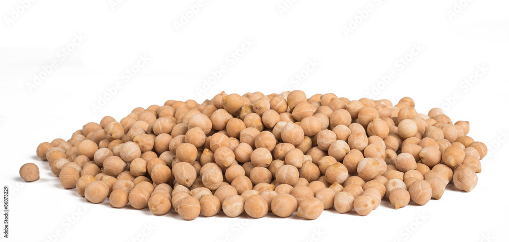 chickpeas isolated on white chickpeas isolated on white