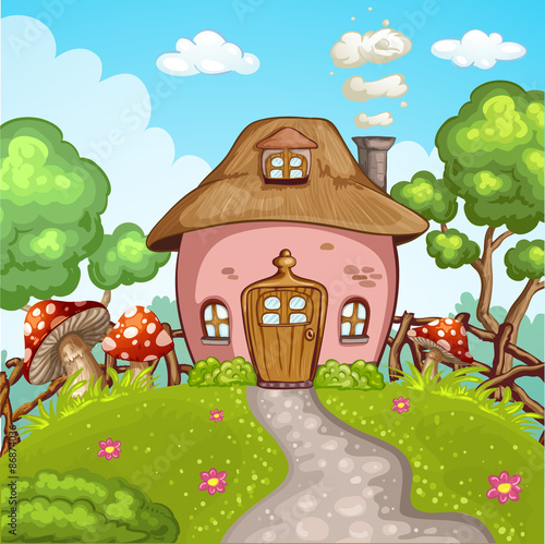 Cute little house with garden