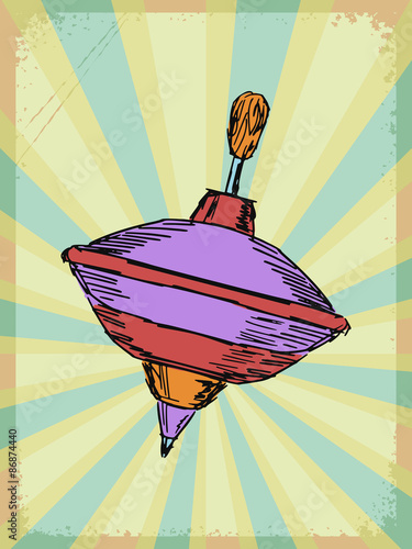 vintage background with whirligig
