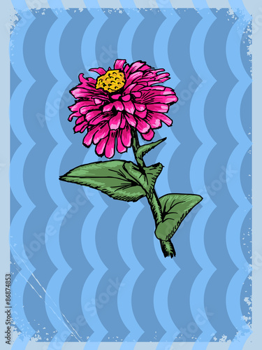 vintage background with floral motive