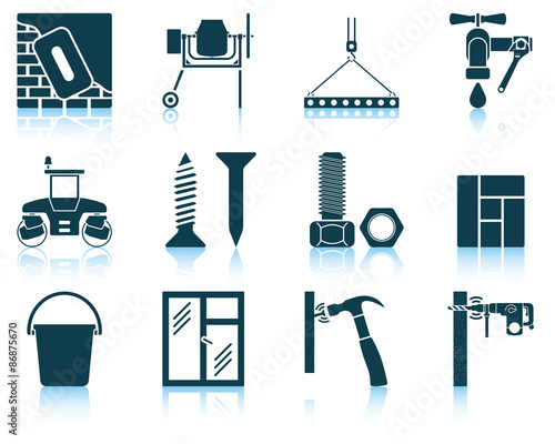 Set of construction icons