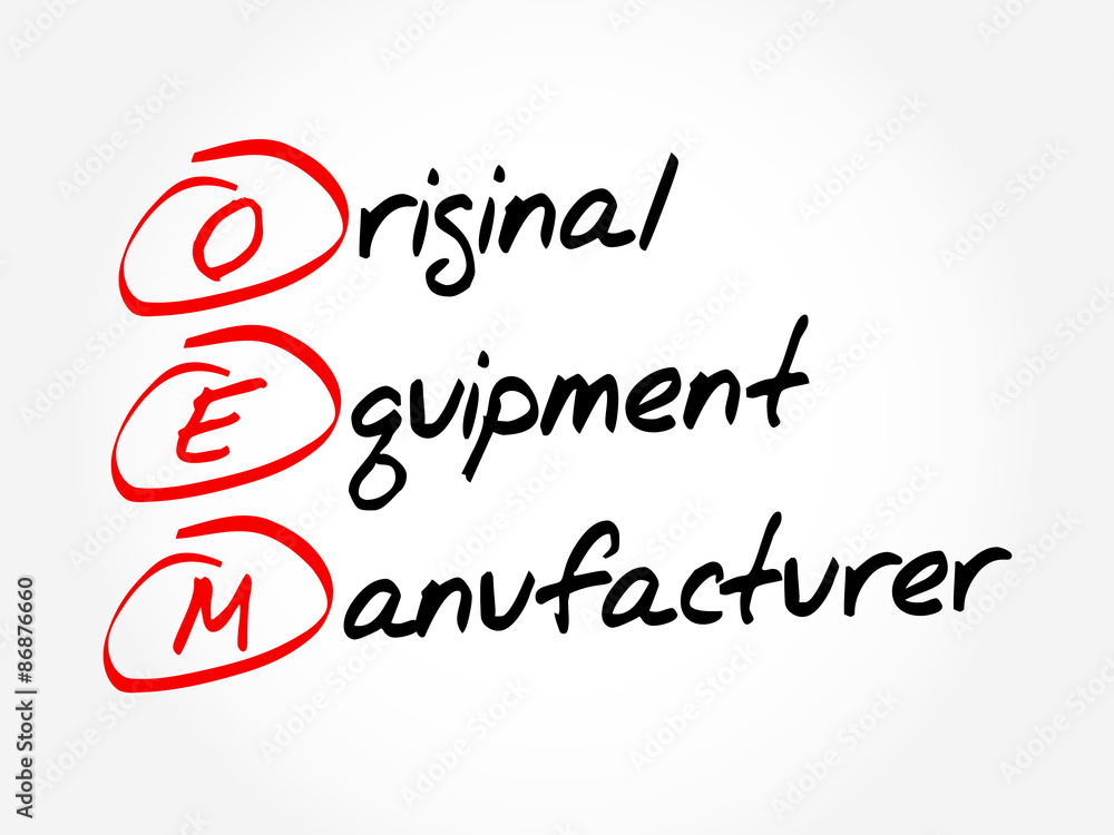 OEM - Original Equipment Manufacturer, acronym concept OEM - Original Equipment Manufacturer, acronym concept