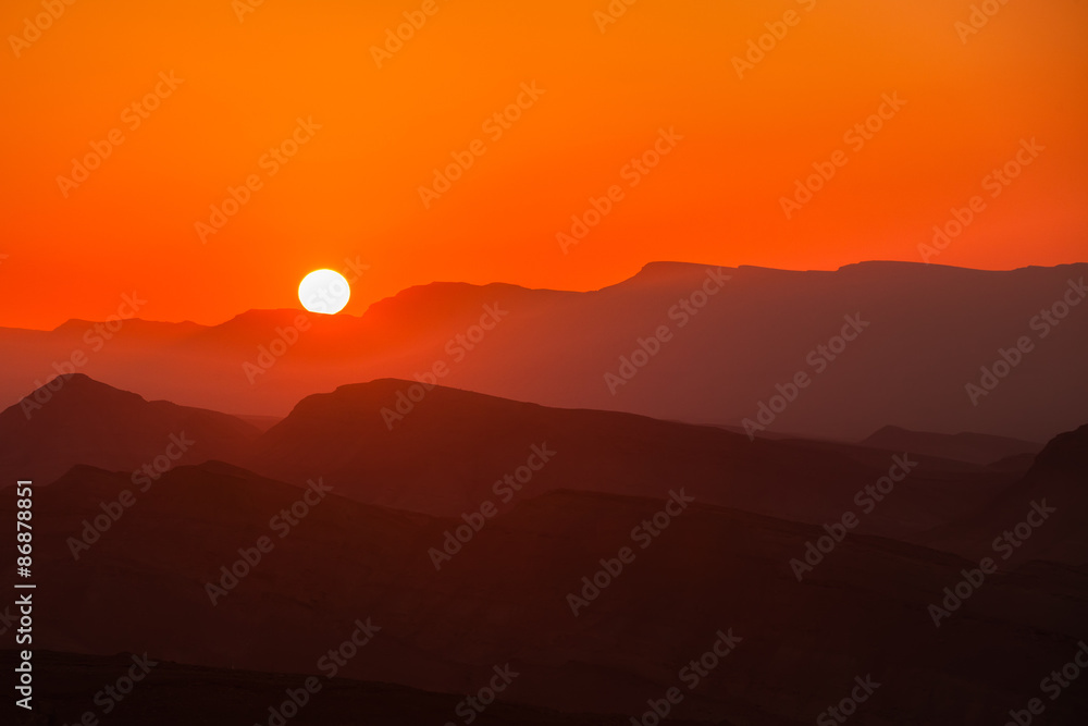 Fototapeta premium Sunset in the mountains